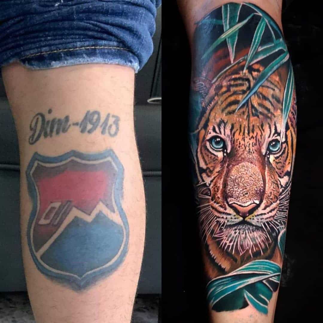 Colorful Tiger Tattoo