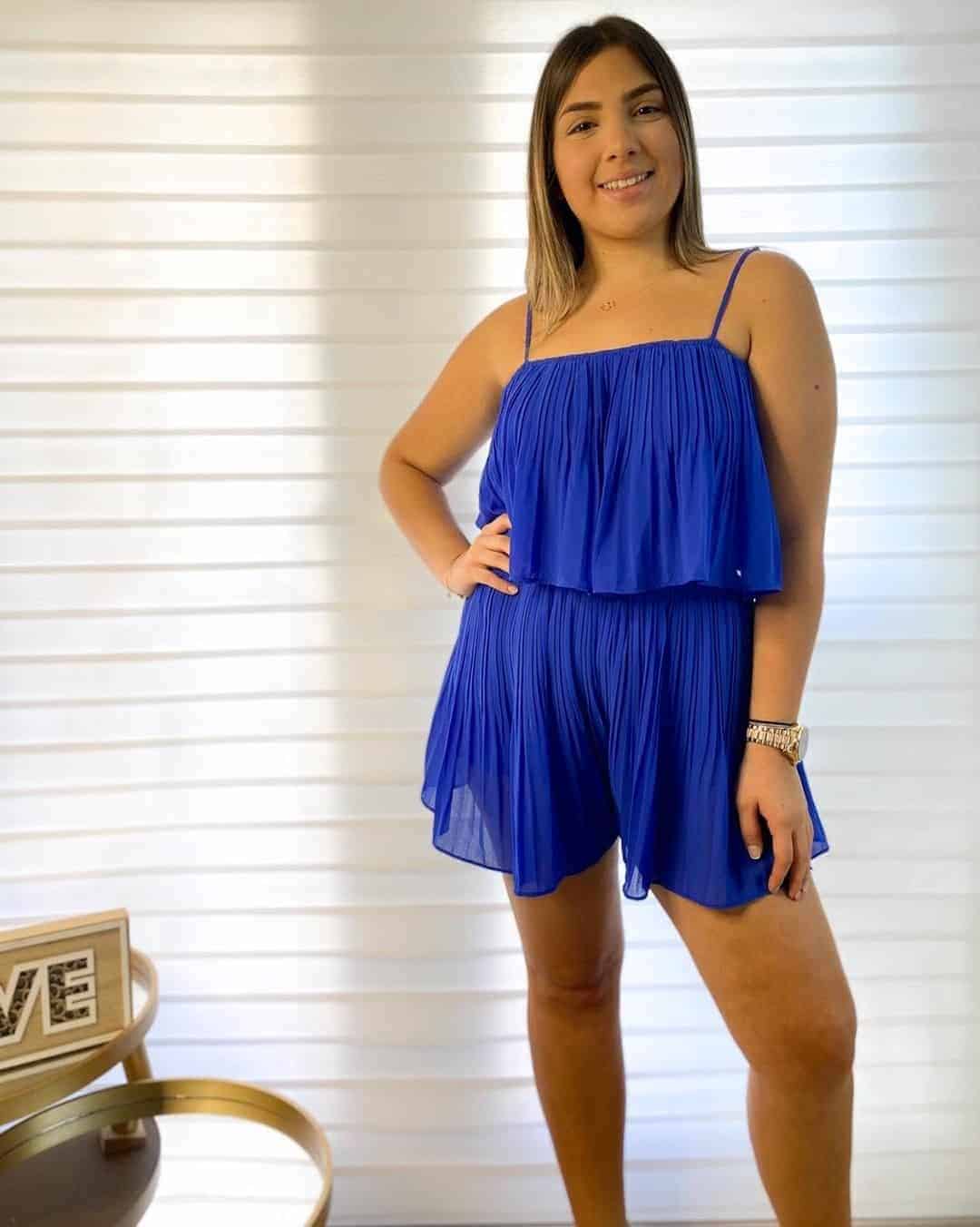 Pleated Romper