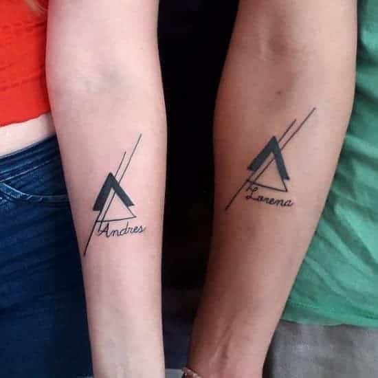 Matching Name Family Tattoos