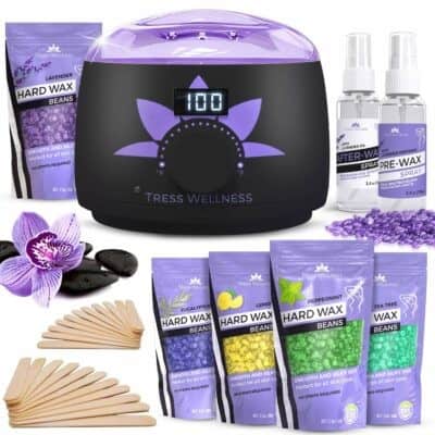 Cutest Waxing Pot: Tress Wellness Hair Removal Wax Kit