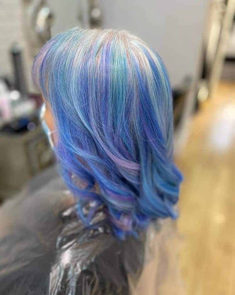 Turquoise ‘n’ Teal Blue Ombré Hair