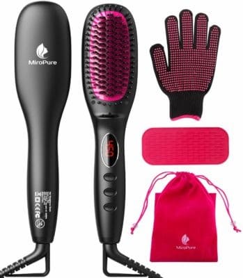 Most Versatile Pick:  MiroPure Hair Straightener Brush