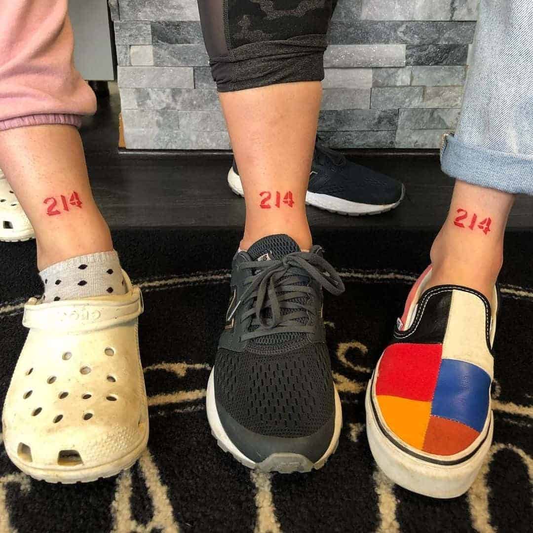 Door Number Matching Tattoos