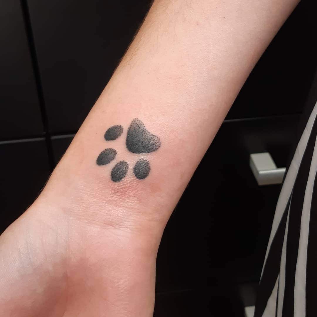 A Black Paw Print