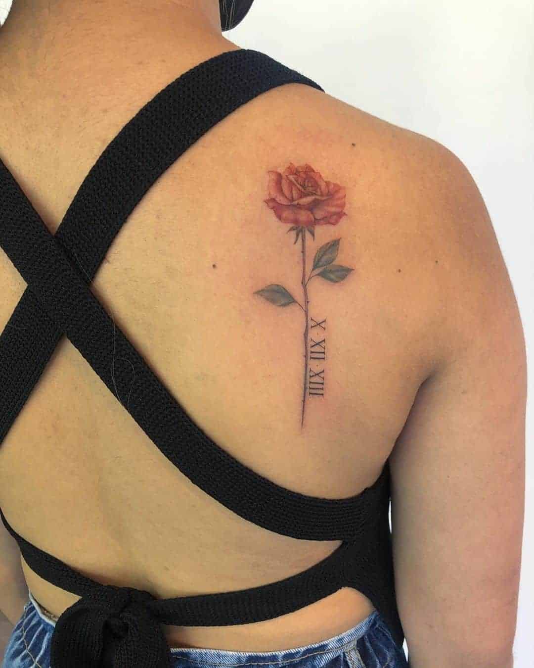 Commemorative Rose Tattoo