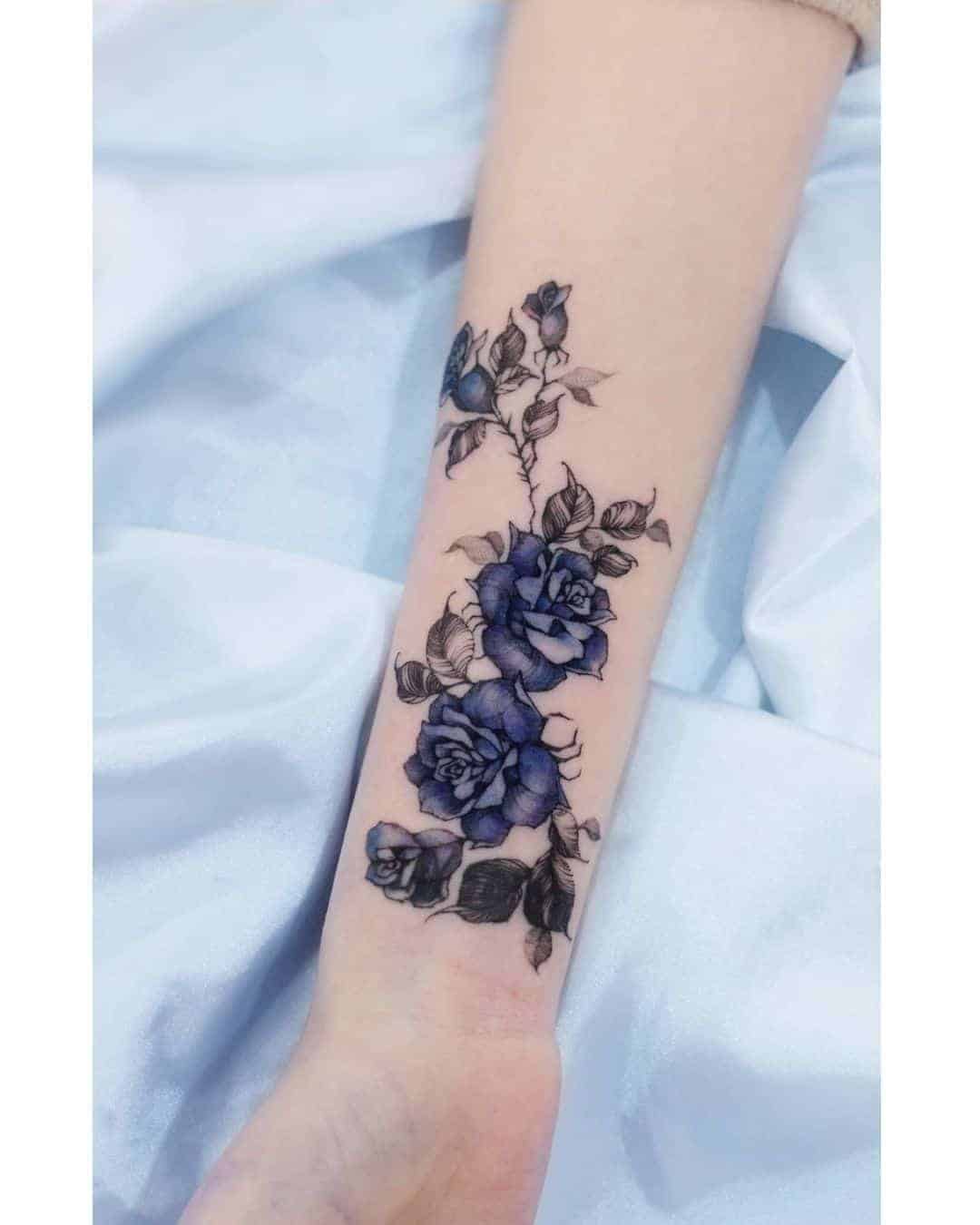 Blue Rose Tattoo