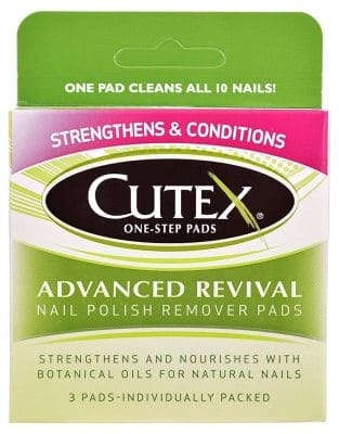 Best Remover Pads: Cutex Advanced Revival Nail Polish Remover Pads