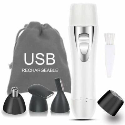 Best Multi-Head Dermaplaning Tool: Suibety 4-In-1 Waterproof Trimmer