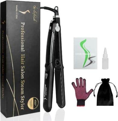 Best for Fast Styling: Solofish Steam Hair Straightener