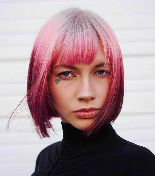 Contrasting Asymmetrical Bob