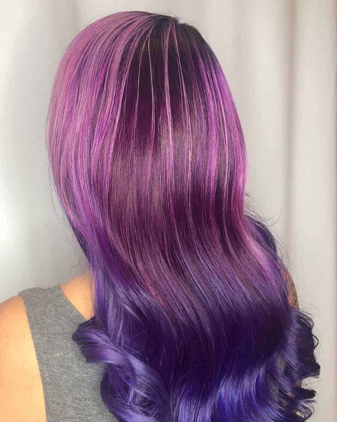 Purple Bloom Ombré Hair