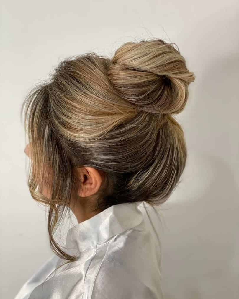 Bun With Two Loose Locks