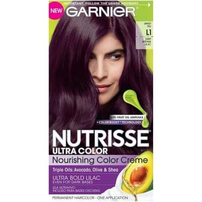 Best Permanent Purple Hair Dye:  Garnier Nutrisse – Deep Intense Lilac