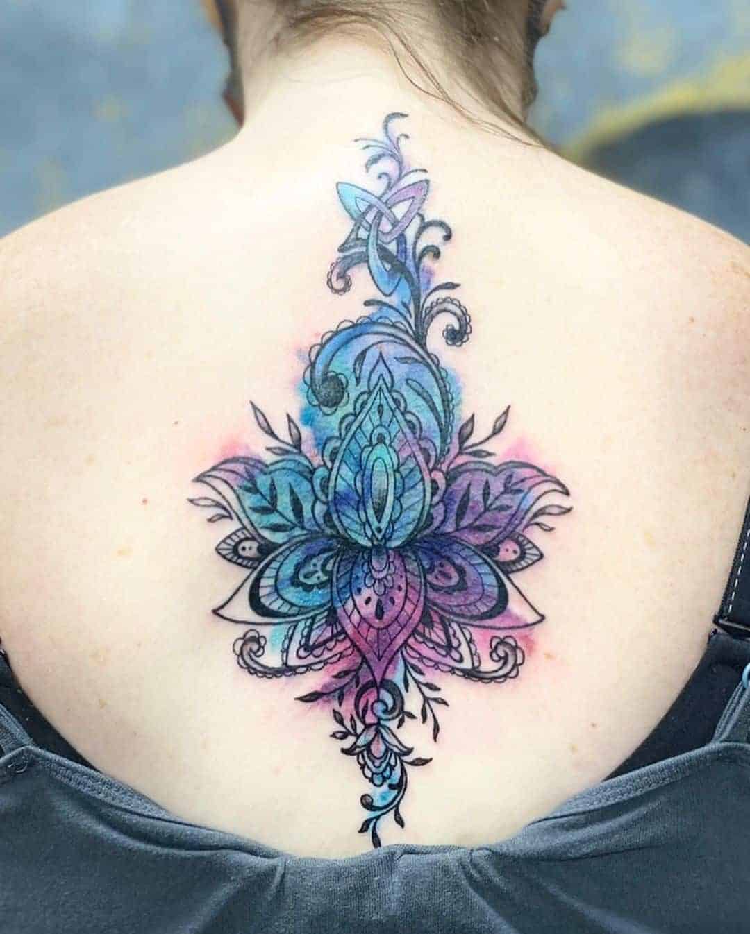 Watercolor Mandala Tattoo