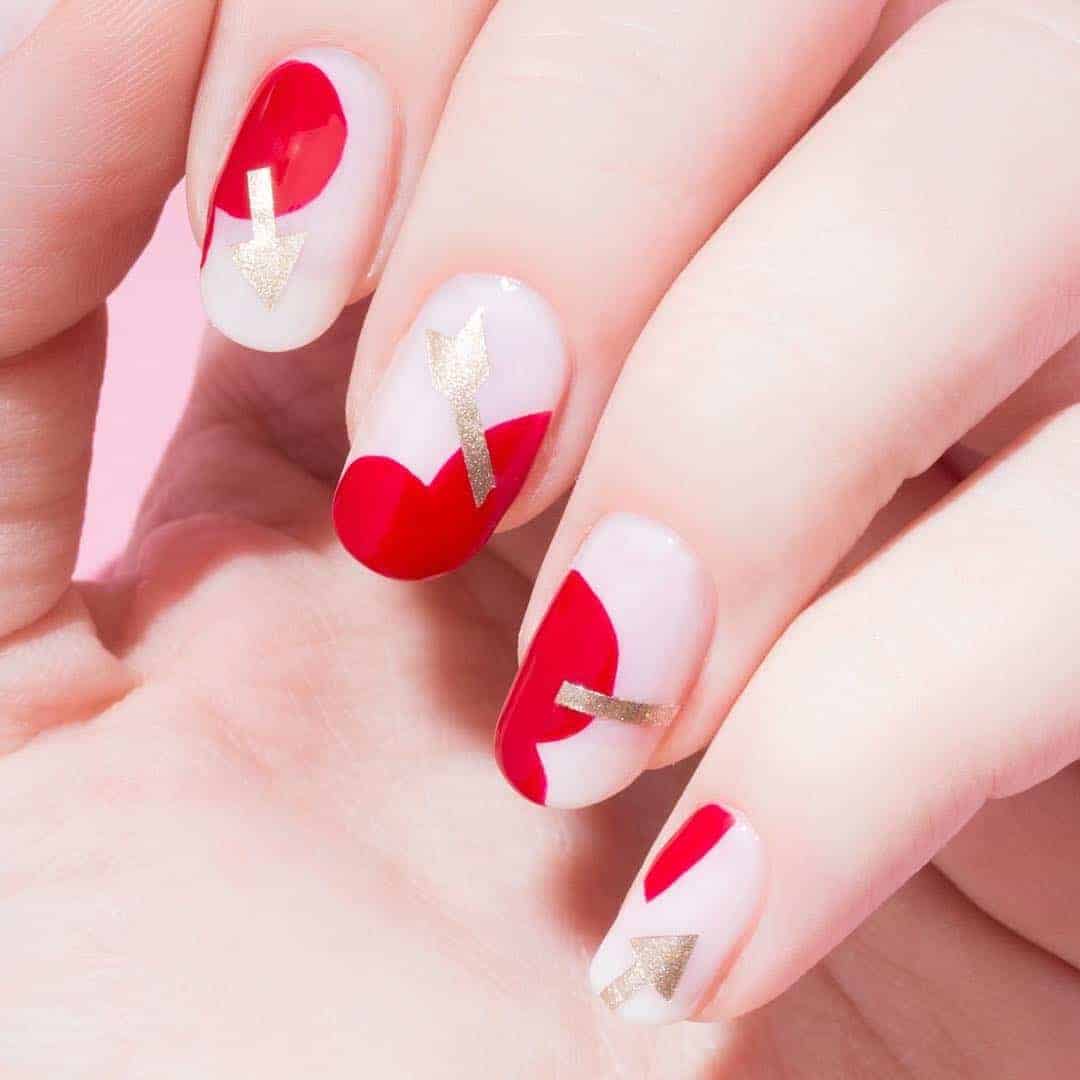 Valentine’s Day Red Nails