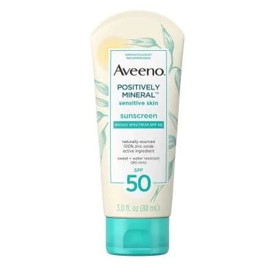 Best Premium Lotion: Aveeno Positively Mineral Sensitive Skin Sunscreen