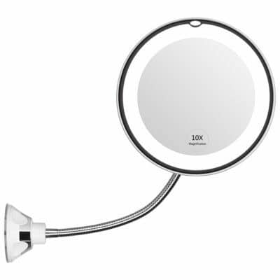 Best Wall-Mounted: KEDSUM Flexible Gooseneck Magnifying Mirror