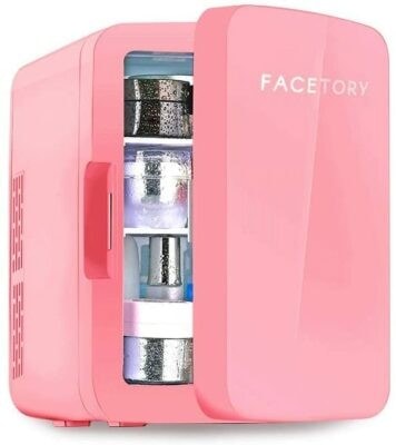 Best Spacious Skincare Fridge: FaceTory Portable Coral Beauty Fridge