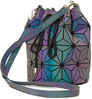 Most Colorful Option: Parnerme Geometric Bucket Bag