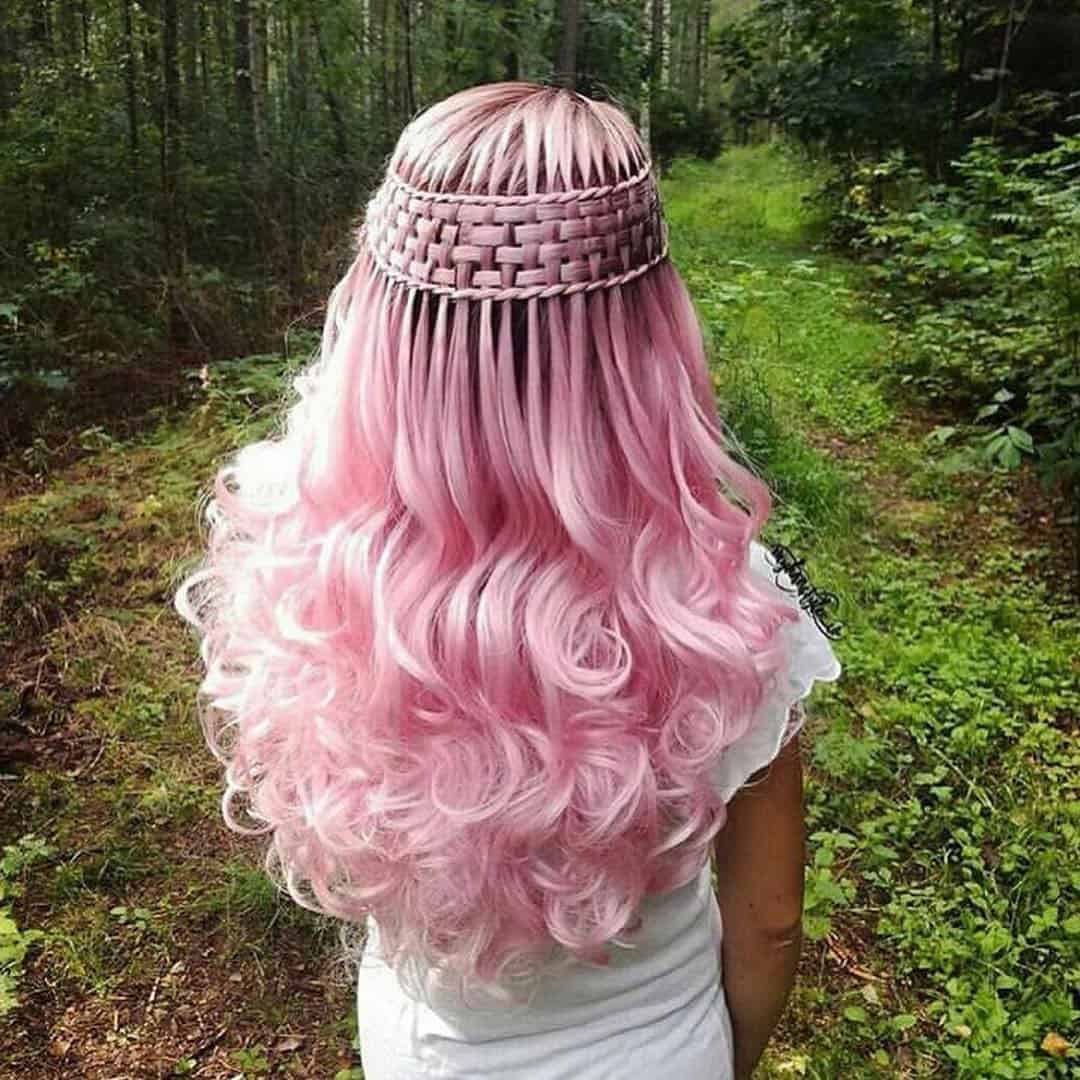 Pastel Pink Matted Crown