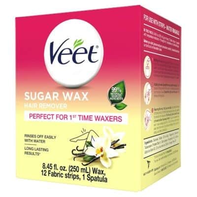 Best Soft Waxing Kit for Sensitive Skin:  Veet Sugar Wax Hair Remover