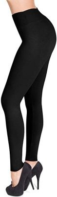 Most Flattering Black Leggings SATINA High Waisted Leggings