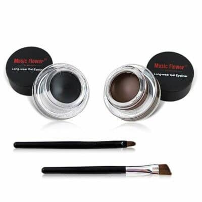 Music Flower 2-in-1 Black and Brown Gel Eyeliner