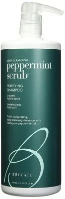 Best Premium Hard Water Shampoo: Brocato Peppermint Scrub Purifying Shampoo