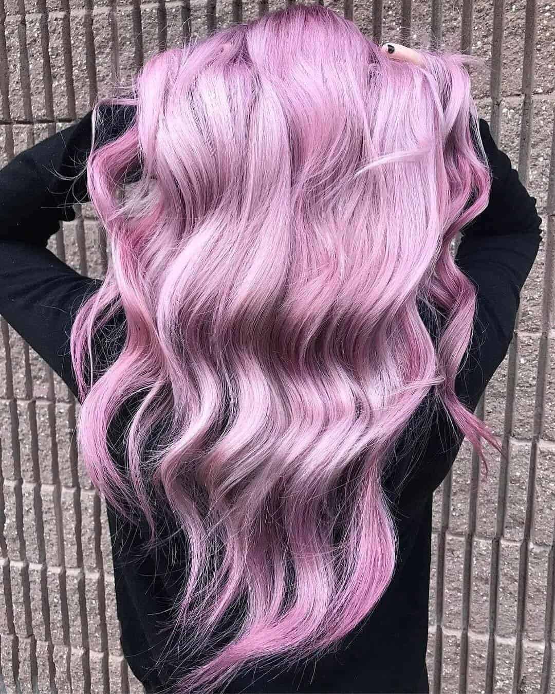 Smoky Pink Beachy Waves