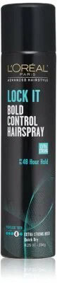 Best Quick Dry: L’Oréal Lock It Bold Control Hairspray