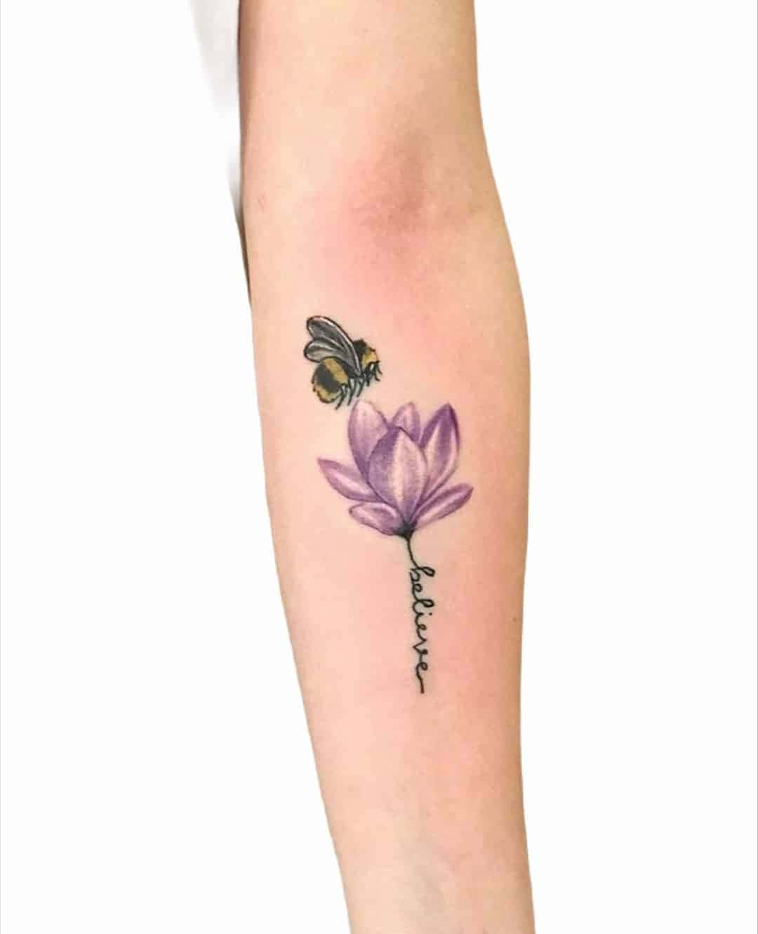 A Bee, a Lotus, and a One-Word Quote