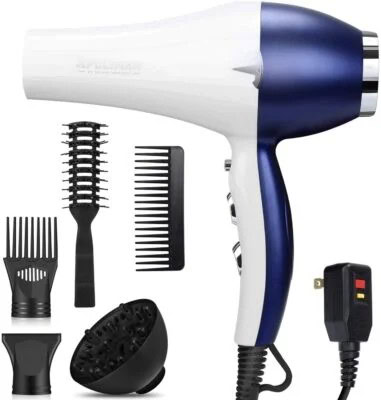 Best for Sensitive Scalps:  Xpoliman Negative Ionic Hair Dryer