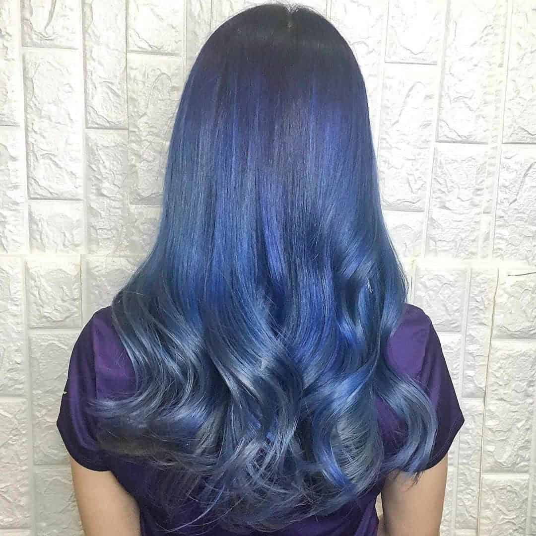 Ocean Blue Ombré Hair