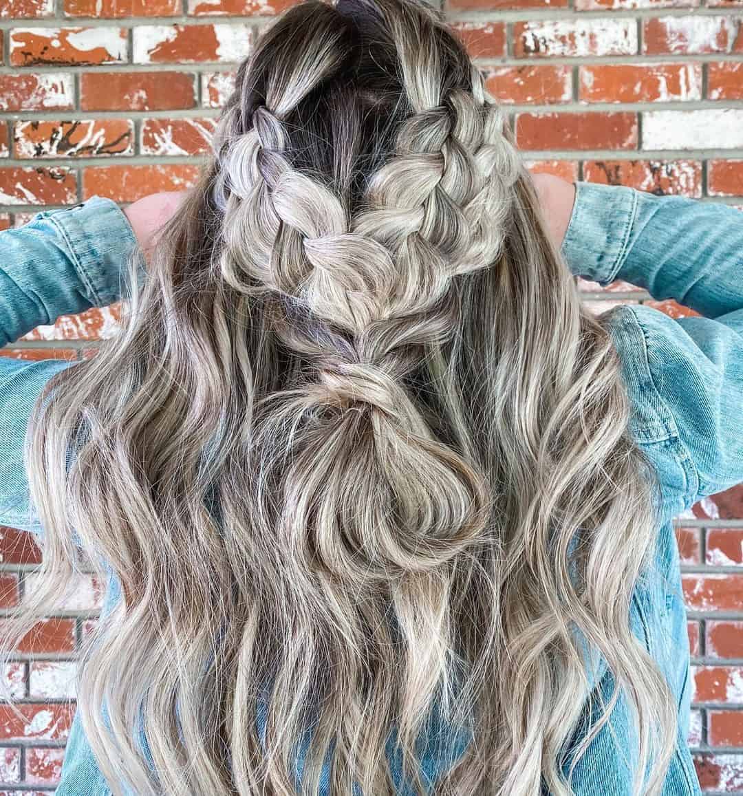 Casual Bohemian Half-Braid