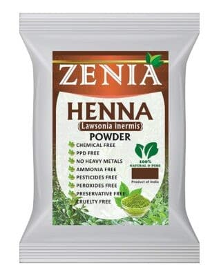 Best Premium Henna Dye: Zenia Pure Natural Henna Hair Dye