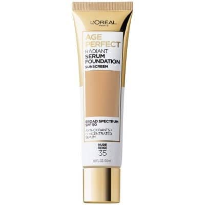 Best Serum Foundation for Mature Skin: L’Oreal Paris Age Perfect Radiant Serum Foundation