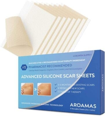 Best Scar Removal Sheet: Aroamas Professional Silicone Scar Sheets