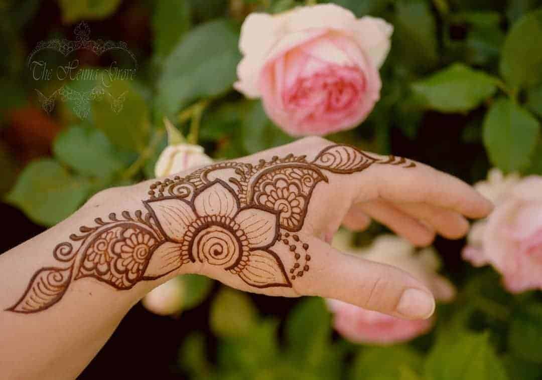 Floral Wrist Henna Tattoo