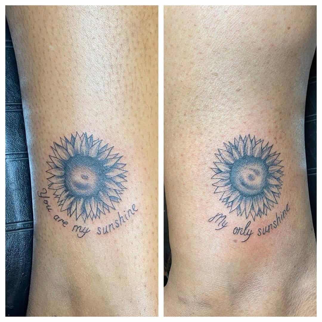 Sunflower Matching Tattoos