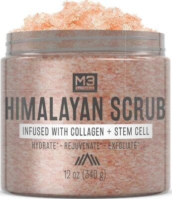 Best Premium Exfoliating Wash: M3 Naturals Himalayan Salt Scrub