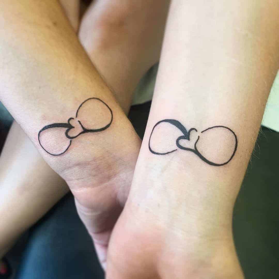 An Infinity Symbol with a Heart in the Center