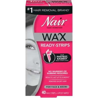 Best Hair Removal Wax Strips Nair Hair Wax Remover for Face & Bikini