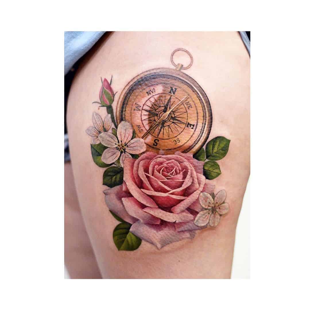 Rose and Compass