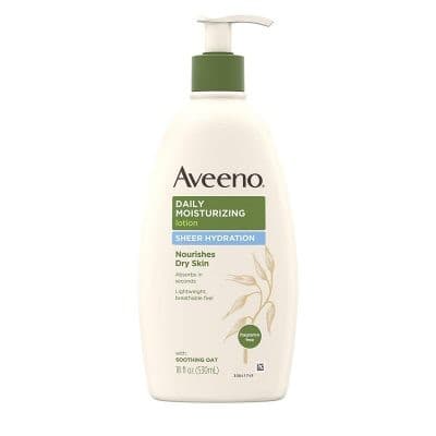 Best Lightweight Tattoo Lotion:  Aveeno Sheer Hydration