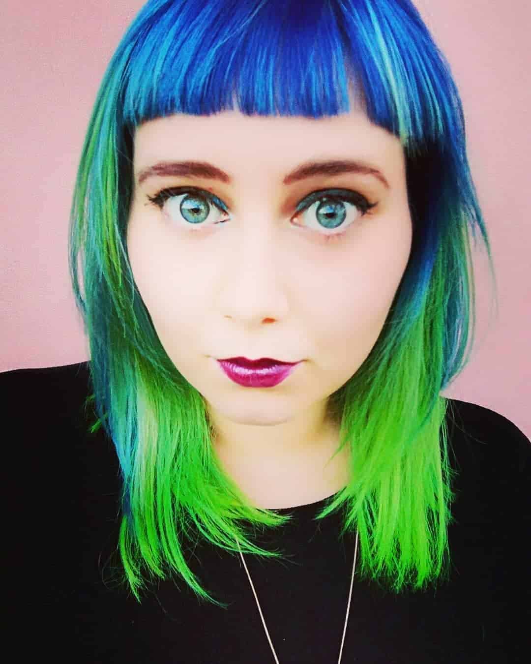 Cobalt Blue Micro Bangs