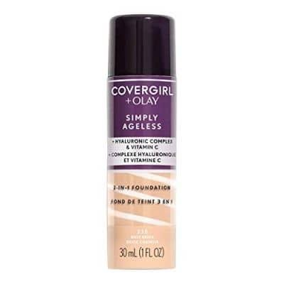 Best Anti-Aging Foundation for Mature Skin: Covergirl & Olay Simply Ageless Liquid Foundation