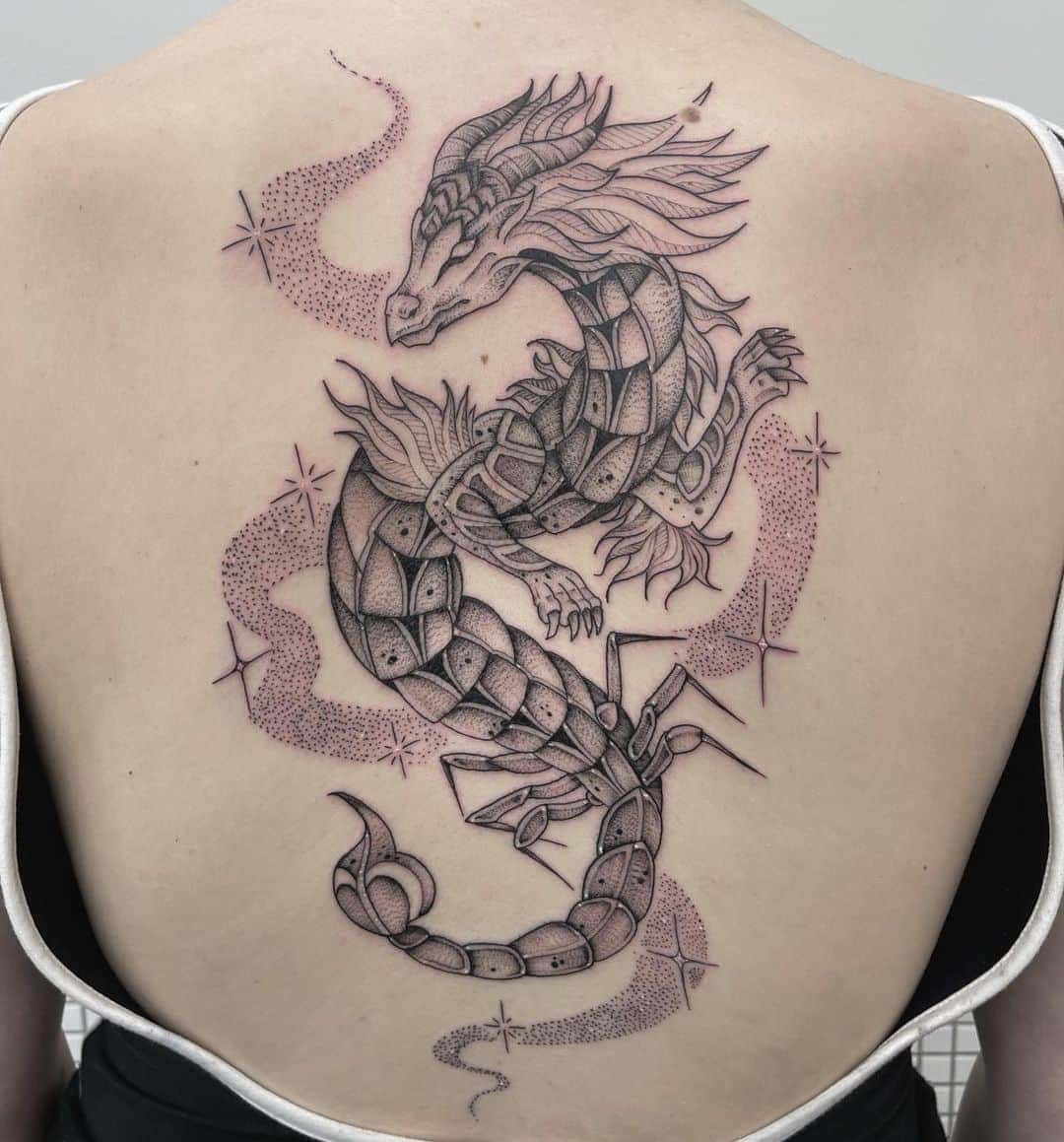 Scorpion Dragon Tattoo