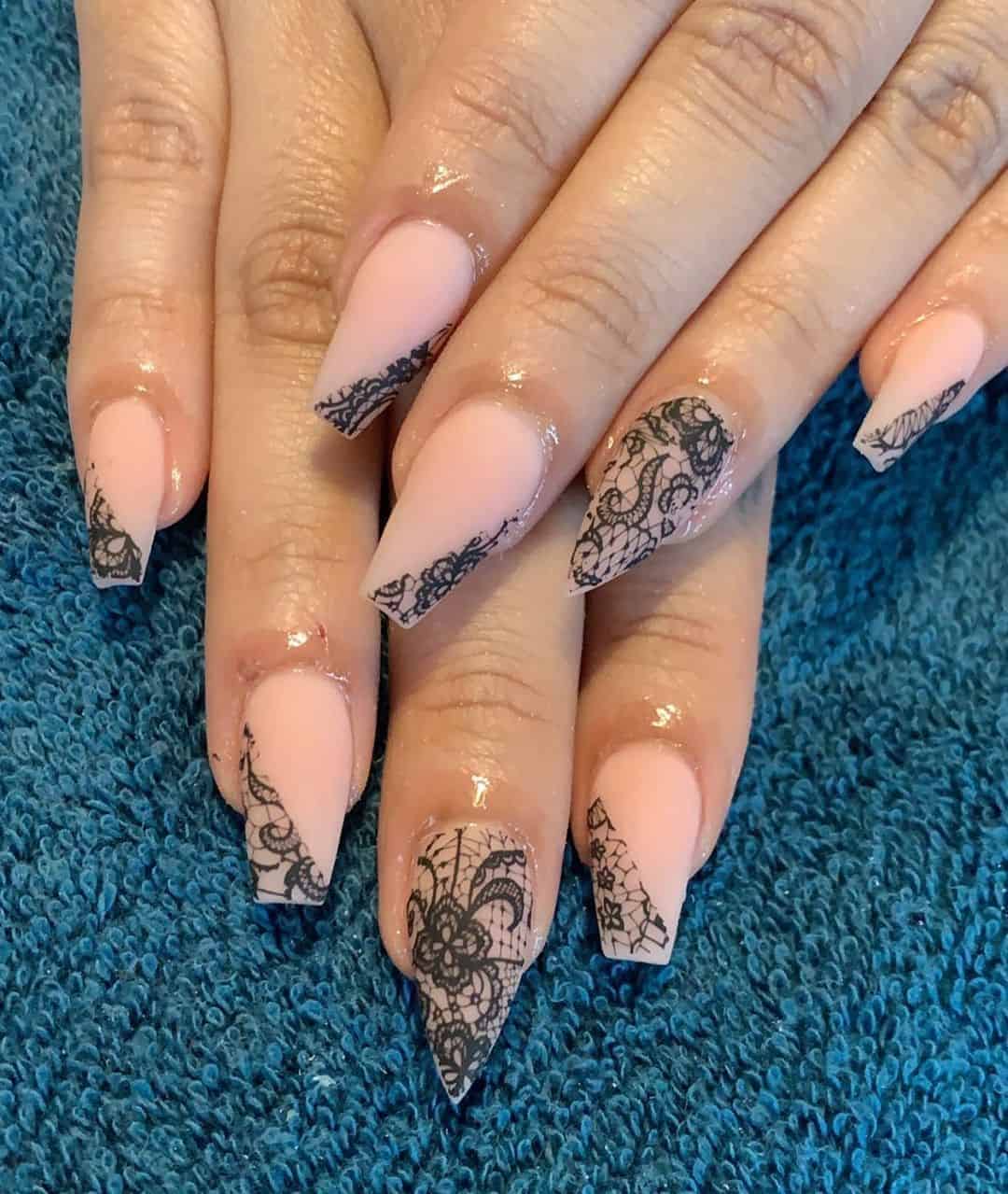 Gothic Lace Nail Art