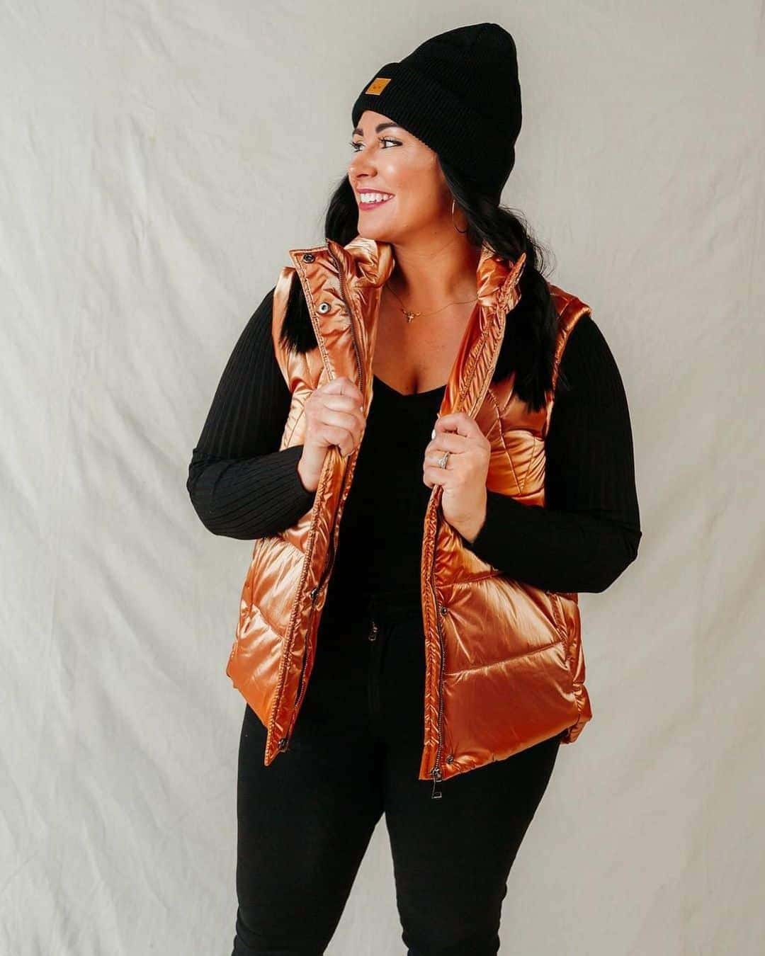 High Shine Puffer Vest