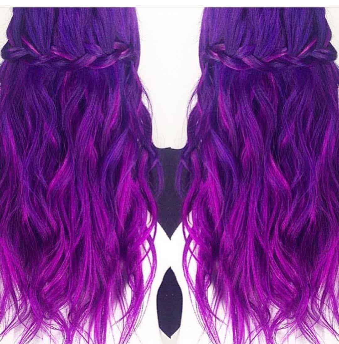 Electric Purple Waterfall Crown